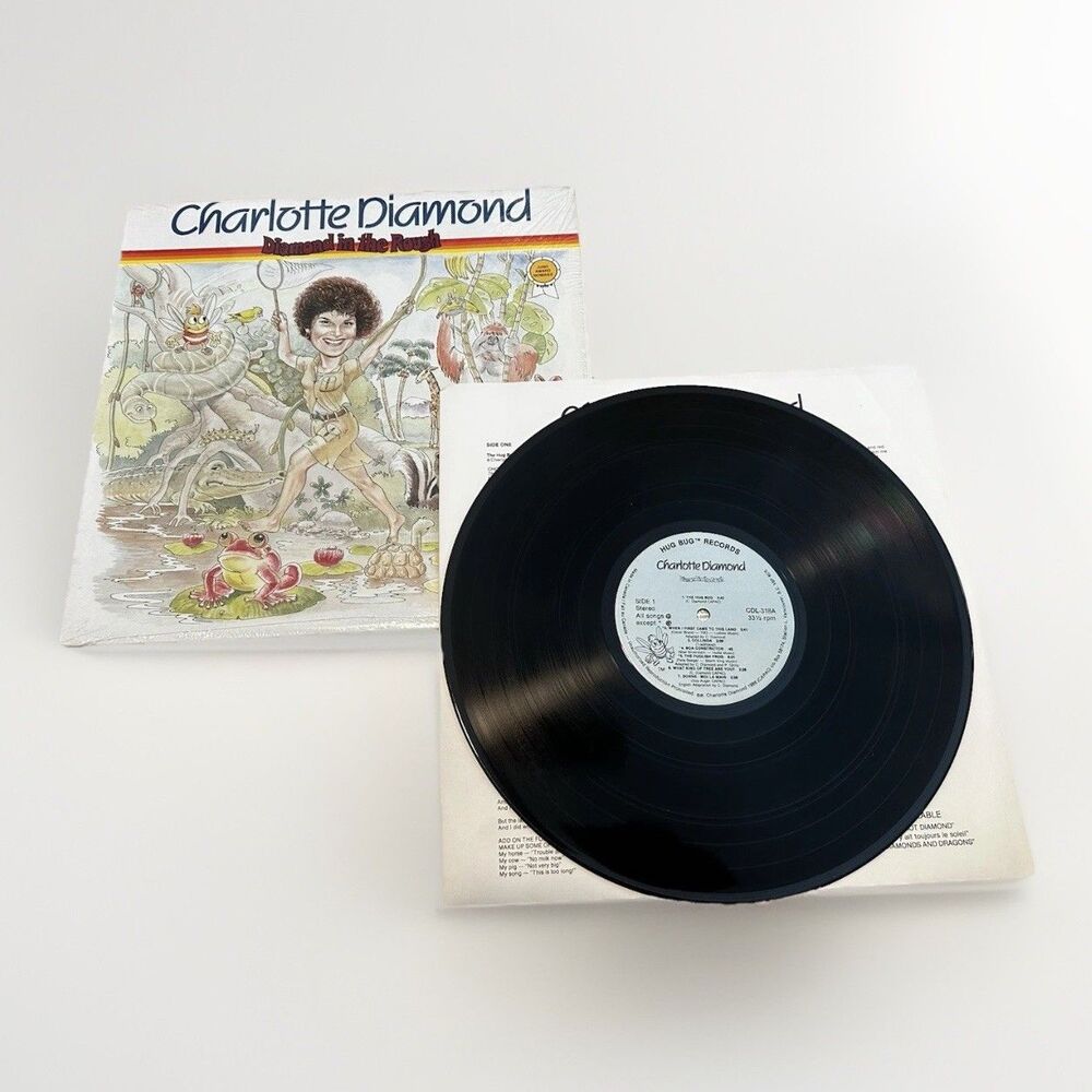 Vintage Charlotte Diamond: Diamond In The Rough Children's Vinyl LP Record 80s
